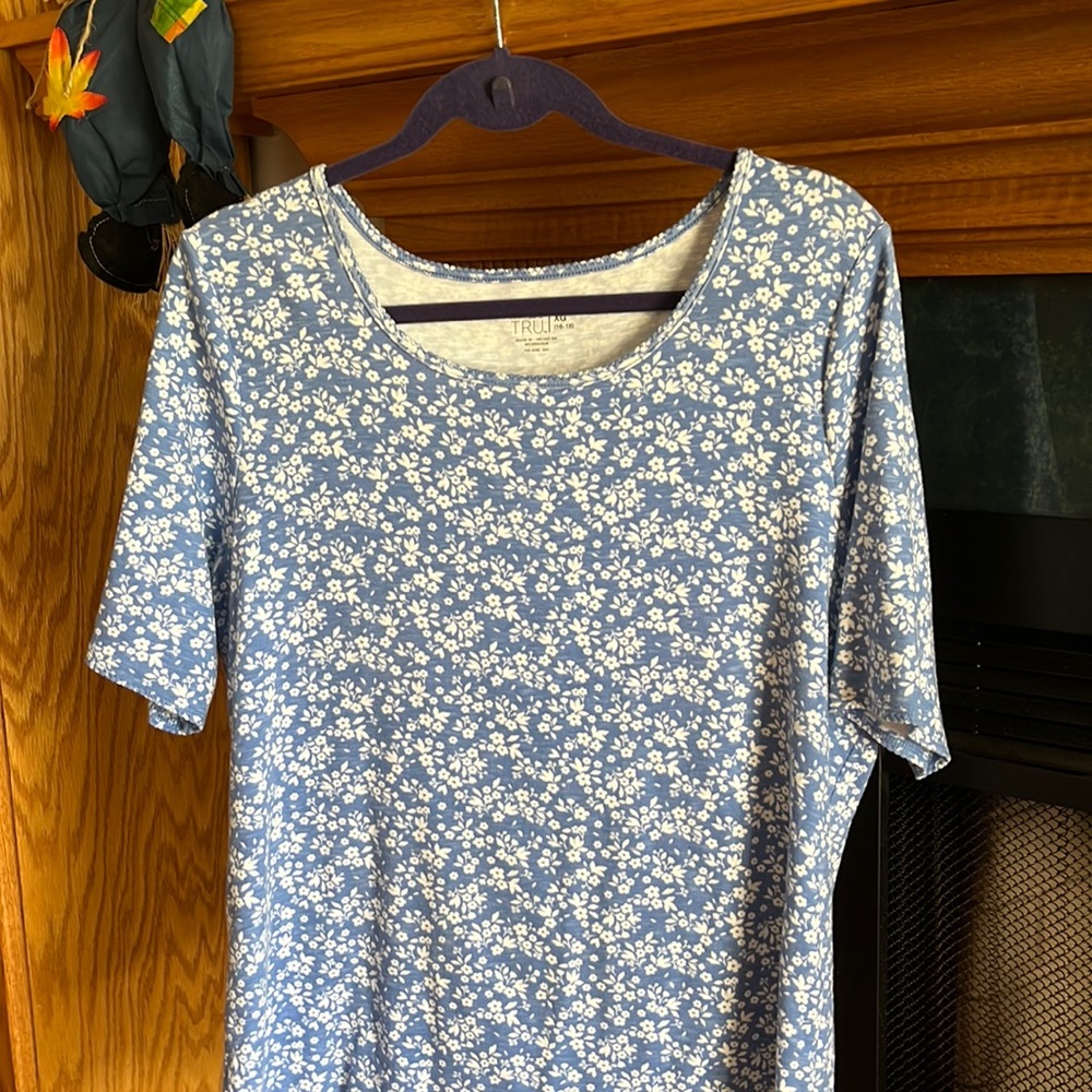 Blue Floral top